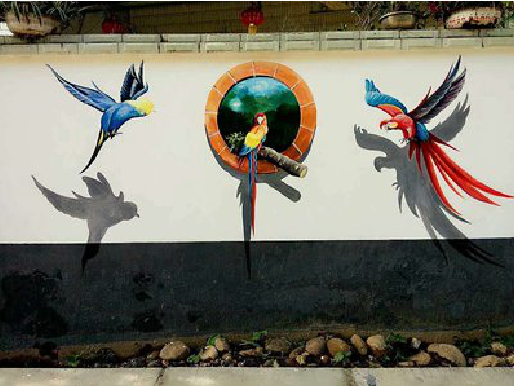  凤冈视觉错位-3D墙绘设计