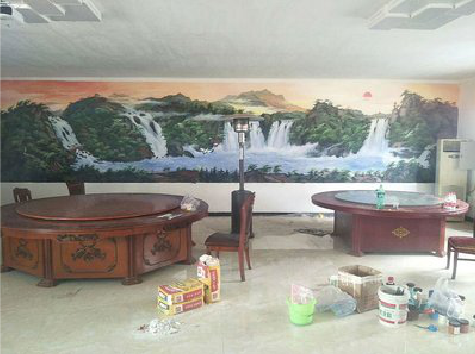  凤冈墙绘-写实风景