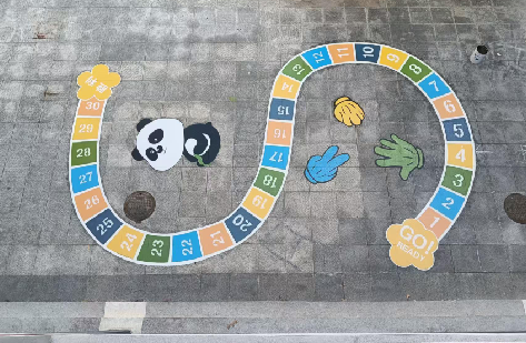  凤冈地面游戏彩绘