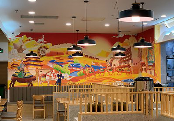  凤冈商业空间彩绘介绍。