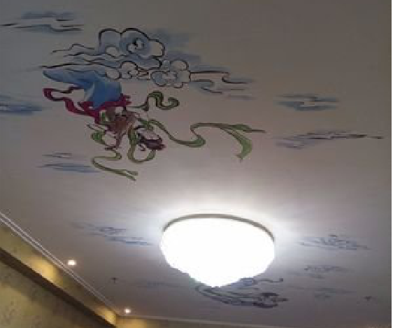  凤冈如何快速绘制天花板上的手绘墙？