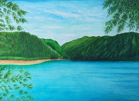  凤冈在墙绘中，如何绘画绿水青山？