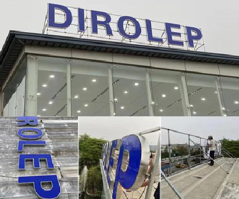  凤冈楼顶发光字安装的注意事项。